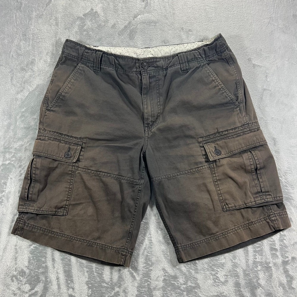 The North Face Cargo Shorts Mens 36 Gray Good Sun Faded AU7V Cotton Utility